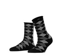 Burlington Sandy W Sso coton fantaisie 1 paire, Chaussettes Femme, Noir Black 3000, 36-41