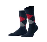 Burlington Chaussettes Homme King M So coton fantaisie – 1 paire, Bleu marine, 40-46, 6120
