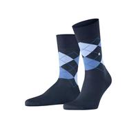Burlington Chaussettes homme Manchester M So coton fantaisie Bleu marine 6120 40-46 1 paire