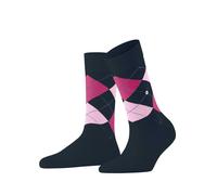 Burlington Queen W So coton fantaisie 1 paire, Chaussettes Femme, Bleu Marine 6123-O, 36-41
