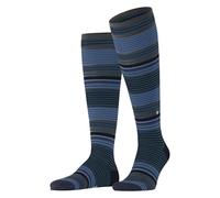 Burlington Stripe M Kh laine fantaisie 1 paire, Chaussettes longues Homme, Bleu Lagoon 6908, 40-46