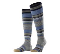 Burlington Stripe M KH laine motif fantaisie 1 paire, Chaussettes longues Homme, Gris (Dark Grey 3070), 40-46