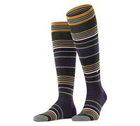 Burlington Stripe M KH laine motif fantaisie 1 paire, Chaussettes longues Homme, Gris (Dark Grey 3071), 40-46