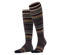 Burlington Stripe M KH laine motif fantaisie 1 paire, Chaussettes longues Homme, Rouge (Claret 8435), 40-46