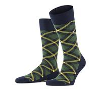 Burlington Tartan M So coton fantaisie 1 paire, Chaussettes Homme, Bleu Marine 6120, 40-46