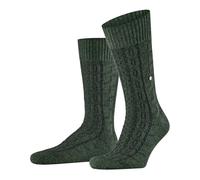 Burlington Twist of Tweed M So laine soie fantaisie 1 paire, Chaussettes Homme, Vert Green Melange 7526, 40-46