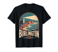 Burlington Vermont Classic Lighthouse Falaise Memento T-Shirt