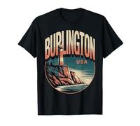 Burlington Vermont Vintage Lighthouse Falaise Souvenir T-Shirt