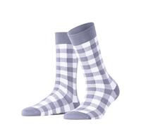 Burlington Vichy W So coton fantaisie 1 paire, Chaussettes Femme, Bleu Cosmic Sky 6537, 36-41