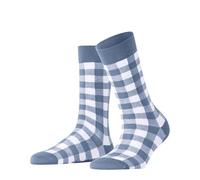 Burlington Vichy W So coton fantaisie 1 paire, Chaussettes Femme, Bleu Sky Blue 6876, 36-41