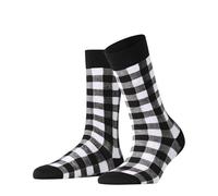 Burlington Vichy W So coton fantaisie 1 paire, Chaussettes Femme, Noir Black 3000, 36-41