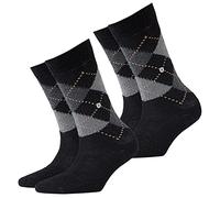 Burlington Whitby Lot de 2 paires de chaussettes pour femme Noir 36-41