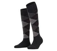 Burlington Whitby W Kh chaudes fantaisie 1 paire, Chaussettes longues Femme, Gris Anthracite Mouline 3087, 36-41