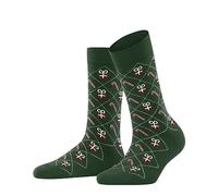 Burlington X-Mas Argyle W SO coton motif fantaisie 1 paire, Chaussettes Femme, Rouge (Fire Tree 7400), 36-41