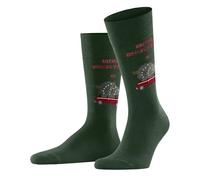Burlington X-Mas Caro M So coton fantaisie 1 paire, Chaussettes Homme, Vert Eucalyptus 7502, 40-46