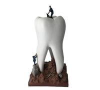 BURLOE Blanc, Dents, Art, Sculpture, Décoration, Résine Dent, Artisanat, Drôle, Personne, Chambre, Bureau, Accessoires, Dentaire, Statue, Décorations, Cuivre Créatif