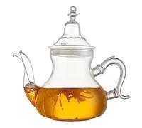 BURLOE Théière Marocaine en Laiton Poignée en Plastique Pot Oriental Cafetière pour Jus Lait Théière Arabe pour La Maison Thé De L'Après-Midi,1200ml