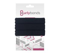 Burlybands Larges Élastiques Pour Cheveux Bouclés ou Épais | Ne Glissent Pas et N’Abîment Pas, Sans Coutures | Accessoires de Cheveux Pour Queues de Cheval | Adaptés au Sport (Noir, 3 Pièces)