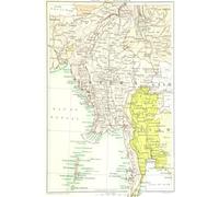 Burma Myanmar Map Journal: Vintage Map Notebook