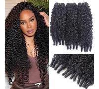 Burmese Curly Bundles Human Hair 3 Bundles 22 24 26 Inch Water Wave with Spiral Curly Human Hair Extensions 100% Unprocessed Brazilian Virgin Remy Hair Bundles