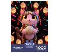Burmilla 1000 Pieces Puzzle Cute Cat Puzzles pour AdultesJeu Série Pleine De Couleurs en Papier pour La Décoration Intérieure Cadeau Parfait 38x26cm/1