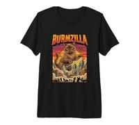Burmzilla Burmese Cat - Parodie du Film Catzilla Monster T-Shirt Haut de Gamme
