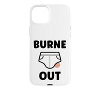 Burn Out Collègue Travail Burne Out Humour bœuf Slip Coque pour iPhone 15 Plus