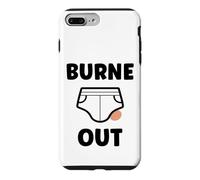 Burn Out Collègue Travail Burne Out Humour bœuf Slip Coque pour iPhone 7 Plus/8 Plus