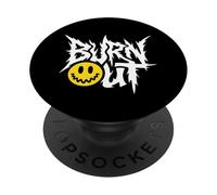 Burn Out - Vintage Graphic Stress Work Burnout PopSockets PopGrip Adhésif