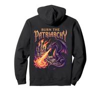 Burn The Patriarchy - Dragon Gothique Fantasy Sombre Sweat à Capuche