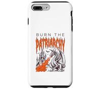 Burn The Patriarchy Feminist Girl Woman Dragon Funny Coque pour iPhone 7 Plus/8 Plus