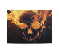 Burn The Skull Puzzle en bois de 500 pièces pour adultes - Puzzle stimulant pour taille de jeu 38,1 x 51,8 cm