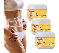 Burn Up Crème détox au gingembre, Crème amincissante anti-cellulite au gingembre, crème raffermissante au gingembre, Crème brûlant les graisses pour le ventre, la taille et les cuisses (3pcs)