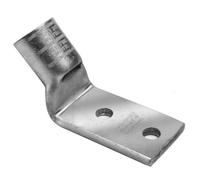 Burndy Yaz6 C-2tc14e2 deux trou Hylug Code conducteur Long Corps en cuivre terminal avec une fenêtre d'inspection de compression, # 6awg conducteur, 1/10,2 cm à tige Taille du trou, 3/10,2 cm à tige entraxe, 1,1 cm Largeur de langue, 7,1 cm de long