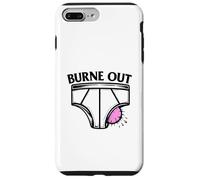 Burne Out - T-Shirt Humour Travail et Fatigue du Slip Coque pour iPhone 7 Plus/8 Plus