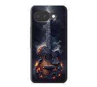Burned Acoustic Guitar Graphic Etui Coque Housse pour Google Pixel 10a