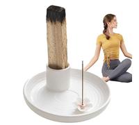 Burner Holder - Hassle Free Disposal, Incense Stick Holder, Santo Hholder Ceramic Incense Stick Hoolders | Burning Inncense Hoolder for Home Decor, Ash Catcher for Meditation Yoga Room