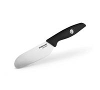 BURNHARD Couteau à pain burger acier allemand Chrom-Molybdène, double dentelure, collaboration Don Caruso, manche en plastique Soft Grip, ergonomique - Couteau à bun burger