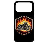 Burning Classic Moto in Flames Moto Lover Biker Coque pour iPhone 17 Pro Max