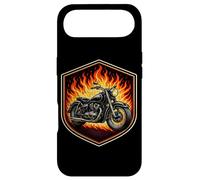 Burning Classic Moto in Flames Moto Lover Biker Coque pour iPhone Air