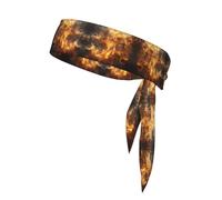 Burning Flame Bandeau de sport absorbant la transpiration Unisexe Convient pour les voyages en plein air et divers sports.