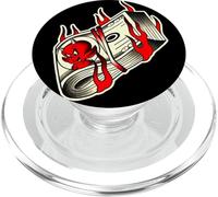 Burning Money Little Devil Tatouage Traditionnel Flash PopSockets PopGrip pour MagSafe