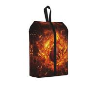 Burning Rugby Sac à chaussures de voyage résistant à l'eau avec poignée pour valise, baskets, bottes, gym, 1 pièce., One Size, Classique
