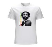 Burning Spears T-Shirt Graphic Printed Tee Shirt Mens T Shirt White XXL