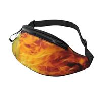 Burning Tennis Pictures Sac banane pour homme et femme Sac banane léger réglable Sac banane tendance pour voyage, randonnée, course à pied