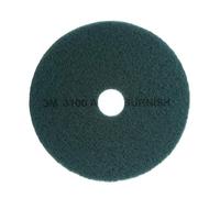 Burnish Floor Pad 3100, 19, Aqua, 5 pads/Carton, Sold as 1 carton