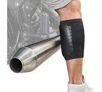 BurnJacket Pro Housse de protection pour tuyau d'échappement de moto Protection longue double couche Convient aux mollets de 13,5 à 18 pouces - Bouclier thermique pour jambes, mollet - Accessoire de