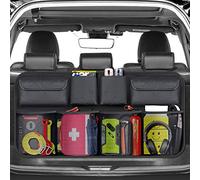BURNNOVE Organisateur Coffre Voiture Rangement Multipurpose Organisateur de Coffre Sacs de Voiture Pliables avec 8 Poches Dossier du Siège Suspendu pour SUV