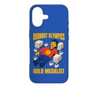 Burnout Medalist Humour pour Le Travail et Le Stress Coque pour iPhone 17