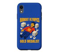 Burnout Medalist Humour pour Le Travail et Le Stress Coque pour iPhone XR